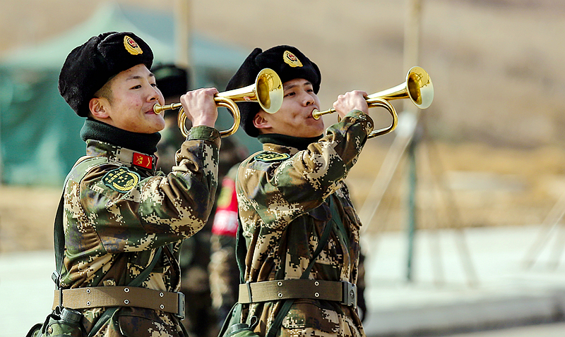 開訓(xùn)！武警甘肅省總隊(duì)拉開新年度軍事訓(xùn)練戰(zhàn)幕（組圖）