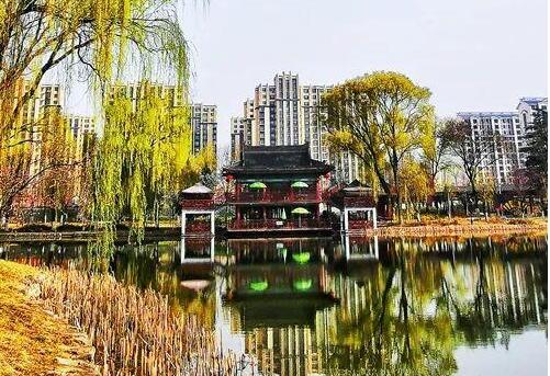 天水馬跑泉公園，這滿園春色似美人的嫣然一笑般撩人