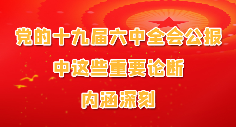 圖解|黨的十九屆六中全會(huì)公報(bào)中這些重要論斷 內(nèi)涵深刻