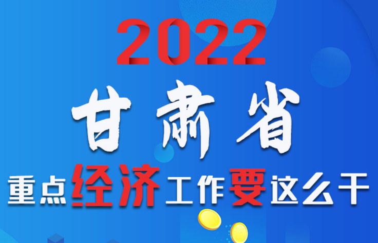 【甘快看·圖解】速覽！2022甘肅省重點(diǎn)經(jīng)濟(jì)工作要這么干！