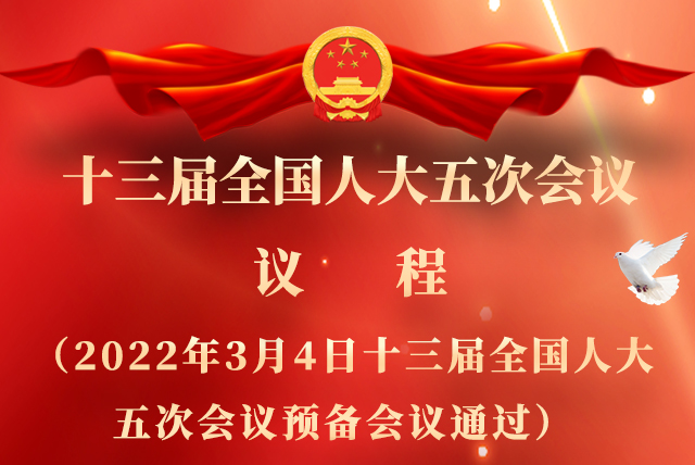 微海報(bào)|全國(guó)人大會(huì)議議程來了！