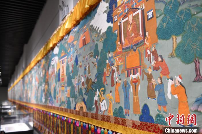 8月20日，“塔影河聲吉祥千年——涼州會盟暨蘭州與武威文物聯(lián)展”在蘭州市博物館開展。戴文昌 攝