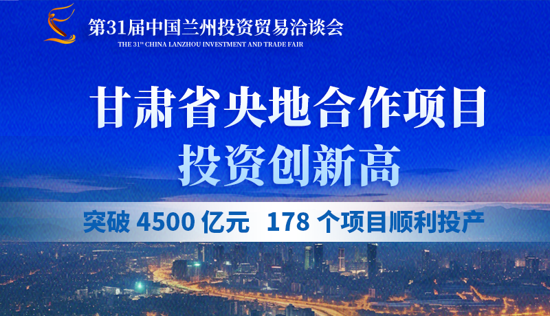 甘肅省央地合作項(xiàng)目投資創(chuàng)新高：突破 4500 億元，178個項(xiàng)目順利投產(chǎn)